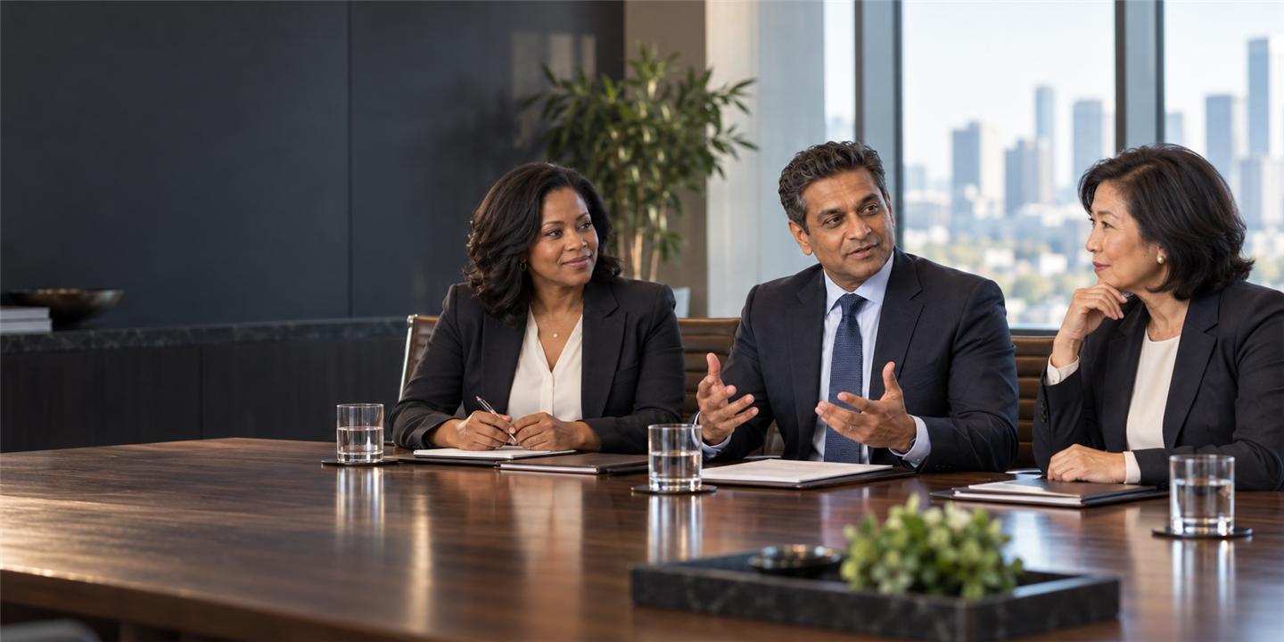 Fictional finance leaders from the JUDGMENT, TESTED. accounting and finance course series
